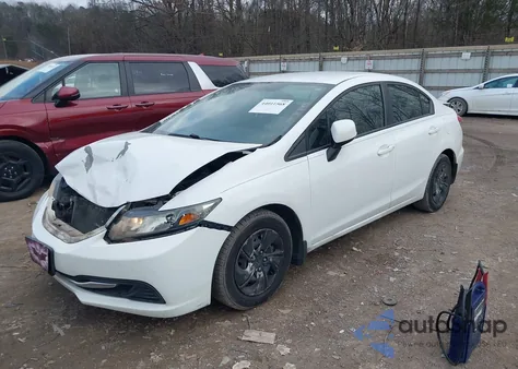 2013 Honda Civic Lx z USA, uszkodzony, nr VIN 19XFB2F5XDE007702